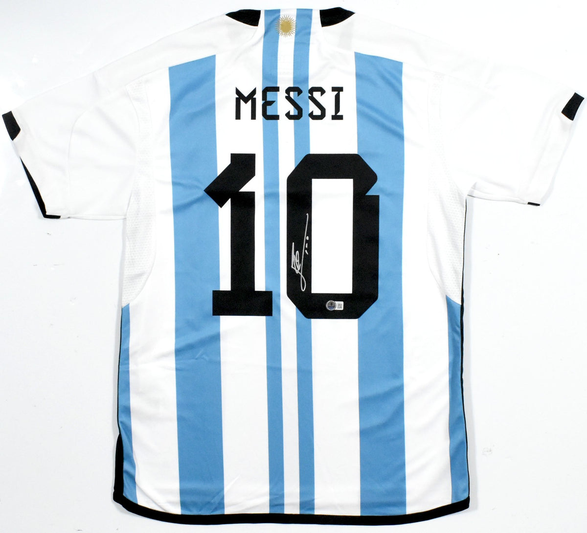 Lionel Messi Autographed Argentina Home Jersey