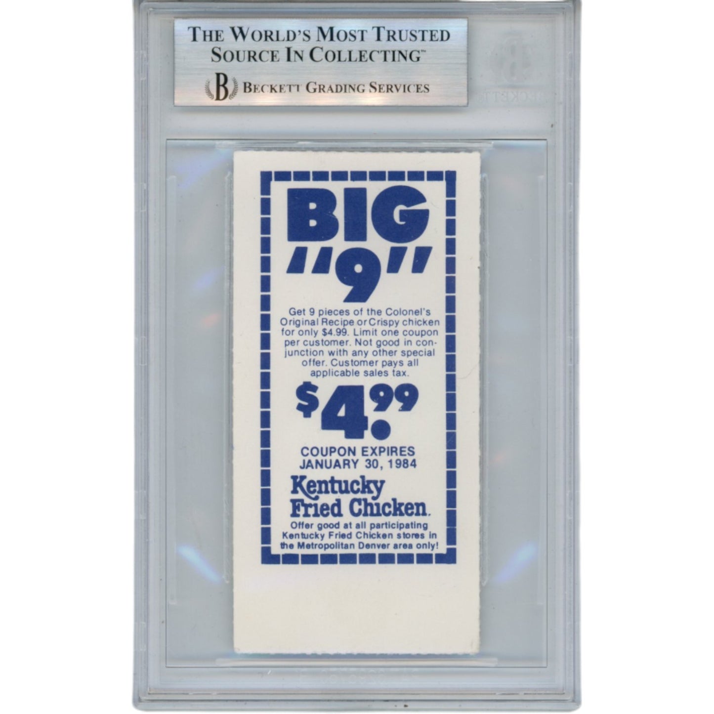 John Elway Signed Denver Broncos Ticket Stub (12/11/83 1st Comeback) BAS