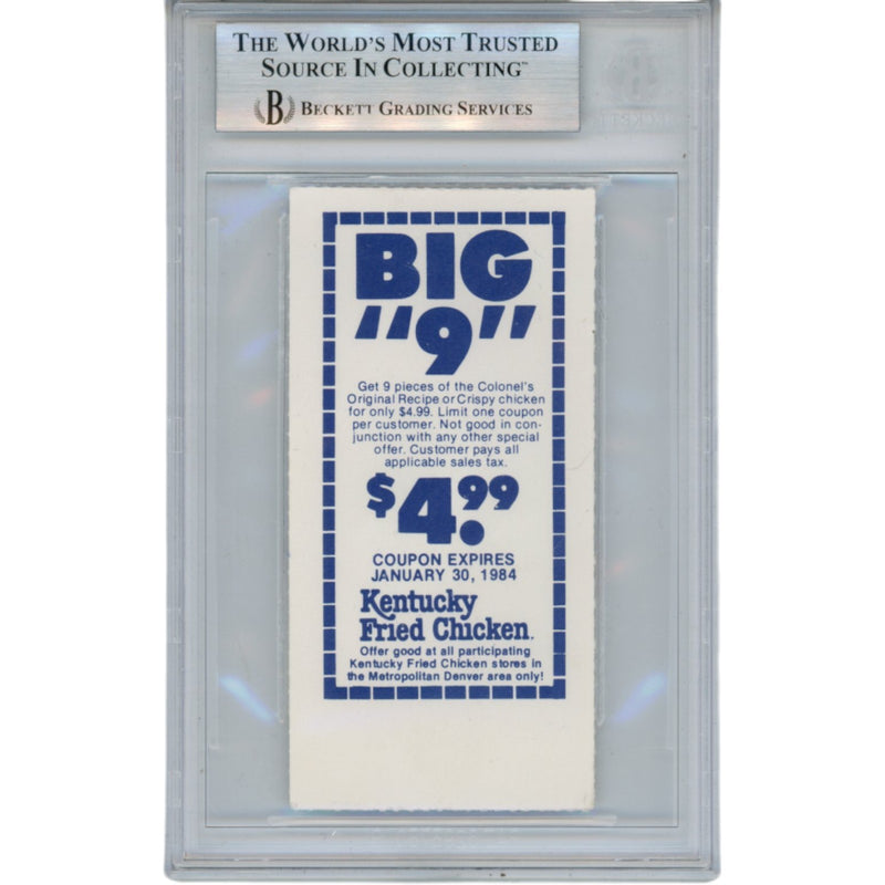 John Elway Signed Denver Broncos Ticket Stub (12/11/83 1st Comeback) BAS