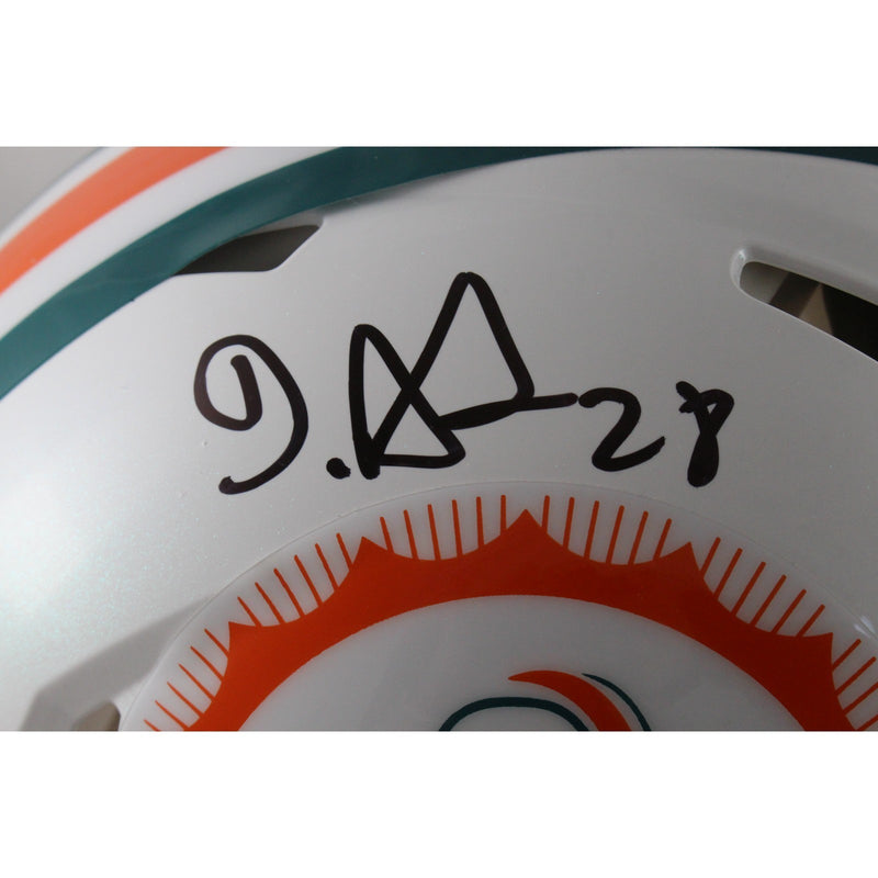 Devon Achane Miami Dolphins Autographed Full Size Authentic Tribute Helmet