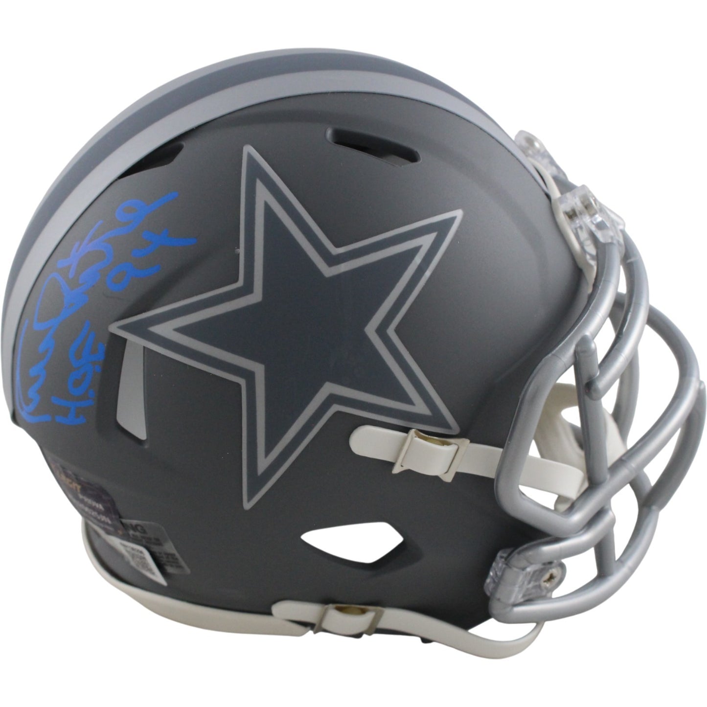 Randy White Dallas Cowboys Signed Slate Mini Helmet (HOF Inscription)