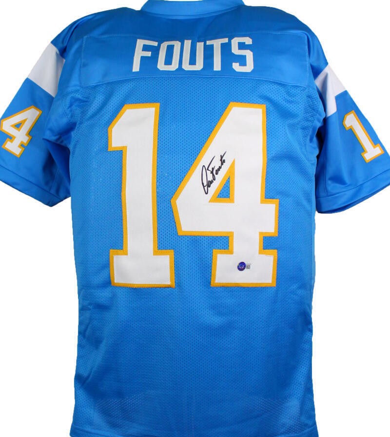 Dan Fouts Signed San Diego Chargers Style Custom Jersey - Light Blue