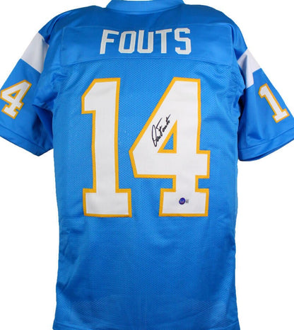 Dan Fouts Signed San Diego Chargers Style Custom Jersey - Light Blue