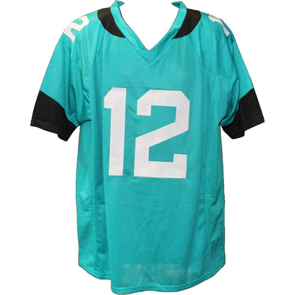Travis Hunter Signed "24 Heisman" Inscribed Teal Pro Style Jersey