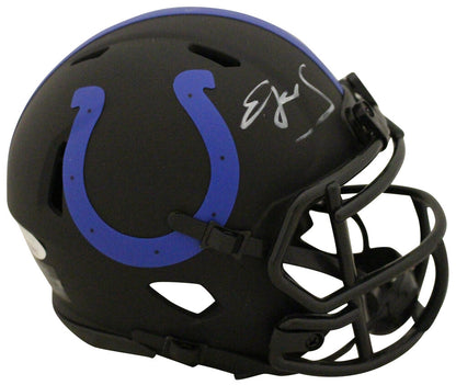 Edgerrin James Indianapolis Colts Signed Eclipse Mini Helmet JSA