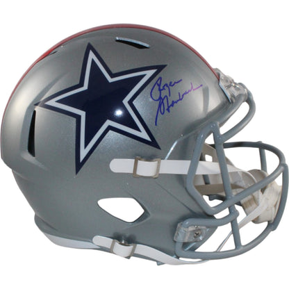 Roger Staubach Dallas Cowboys Autographed Full Size Throwback Replica Helmet