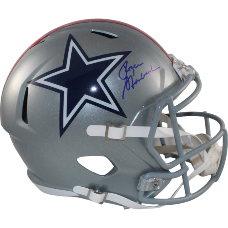 Roger Staubach Dallas Cowboys Autographed Full Size Throwback Replica Helmet