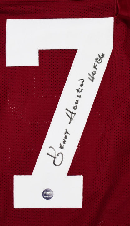 Kenny Houston Autographed Maroon Custom Jersey
