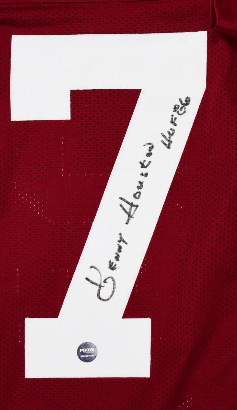 Kenny Houston Autographed Maroon Custom Jersey