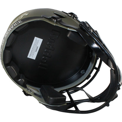 Troy Polamalu Signed Pittsburgh Steelers 2022 Salute to Service FS Helmet