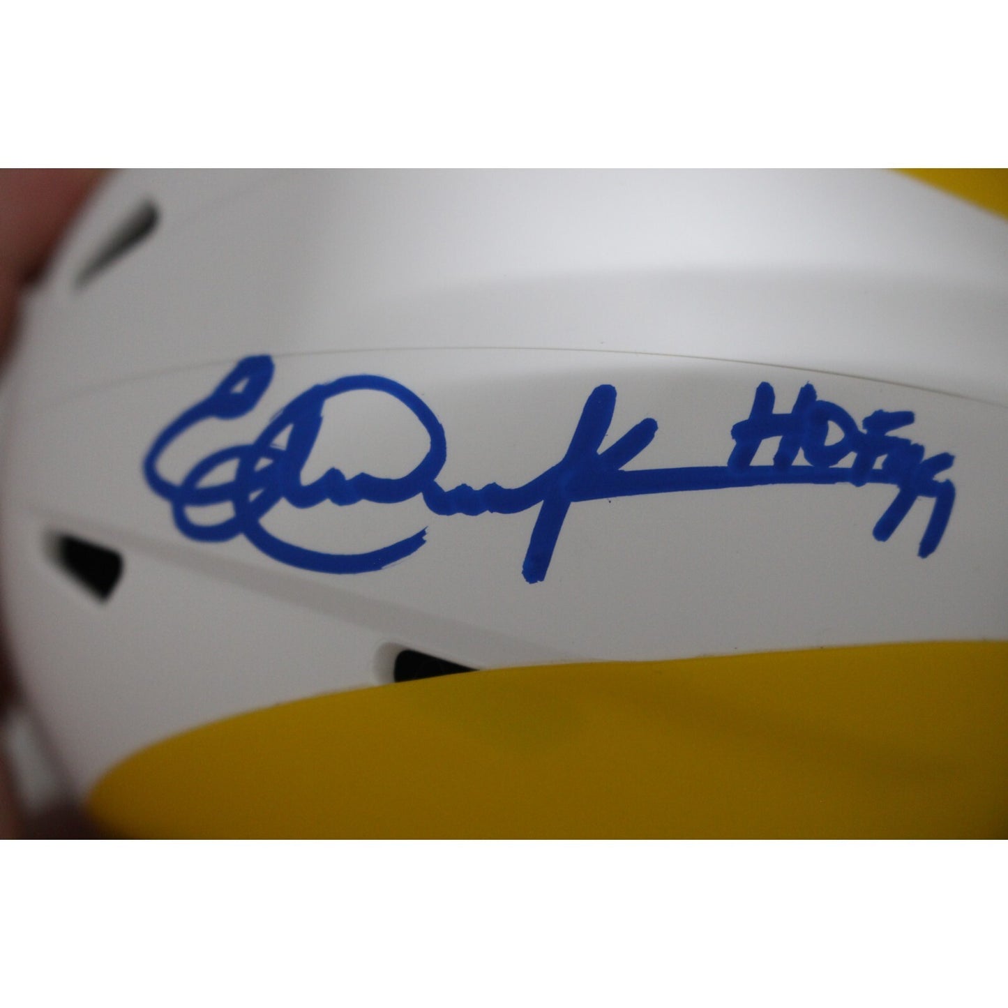 Eric Dickerson Signed Los Angeles Rams Lunar Eclipse Mini Helmet (HOF)
