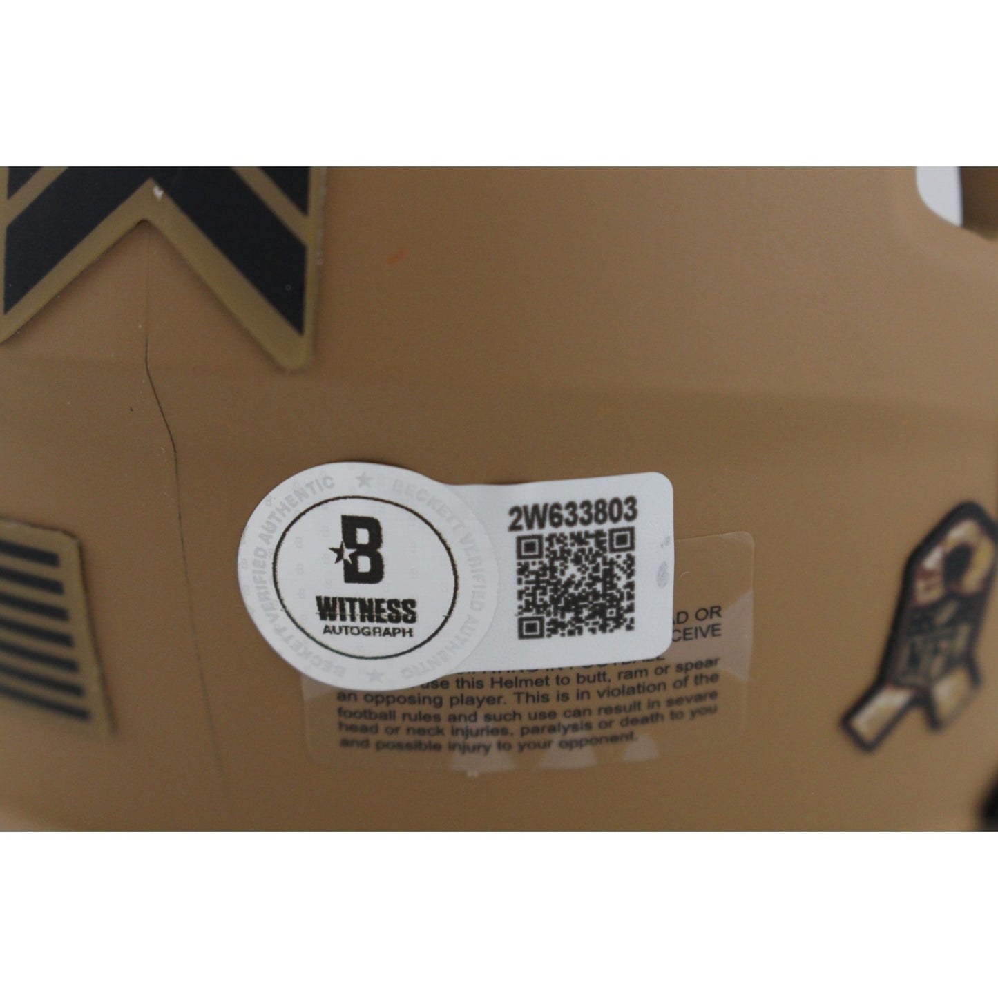 Mike Alstott Tampa Bay Buccaneers 2023 Salute to Service Mini Helmet