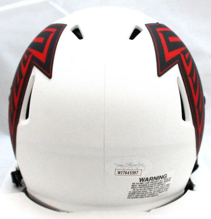 Jamal Anderson Autographed Atlanta Falcons Lunar Speed Mini Helmet