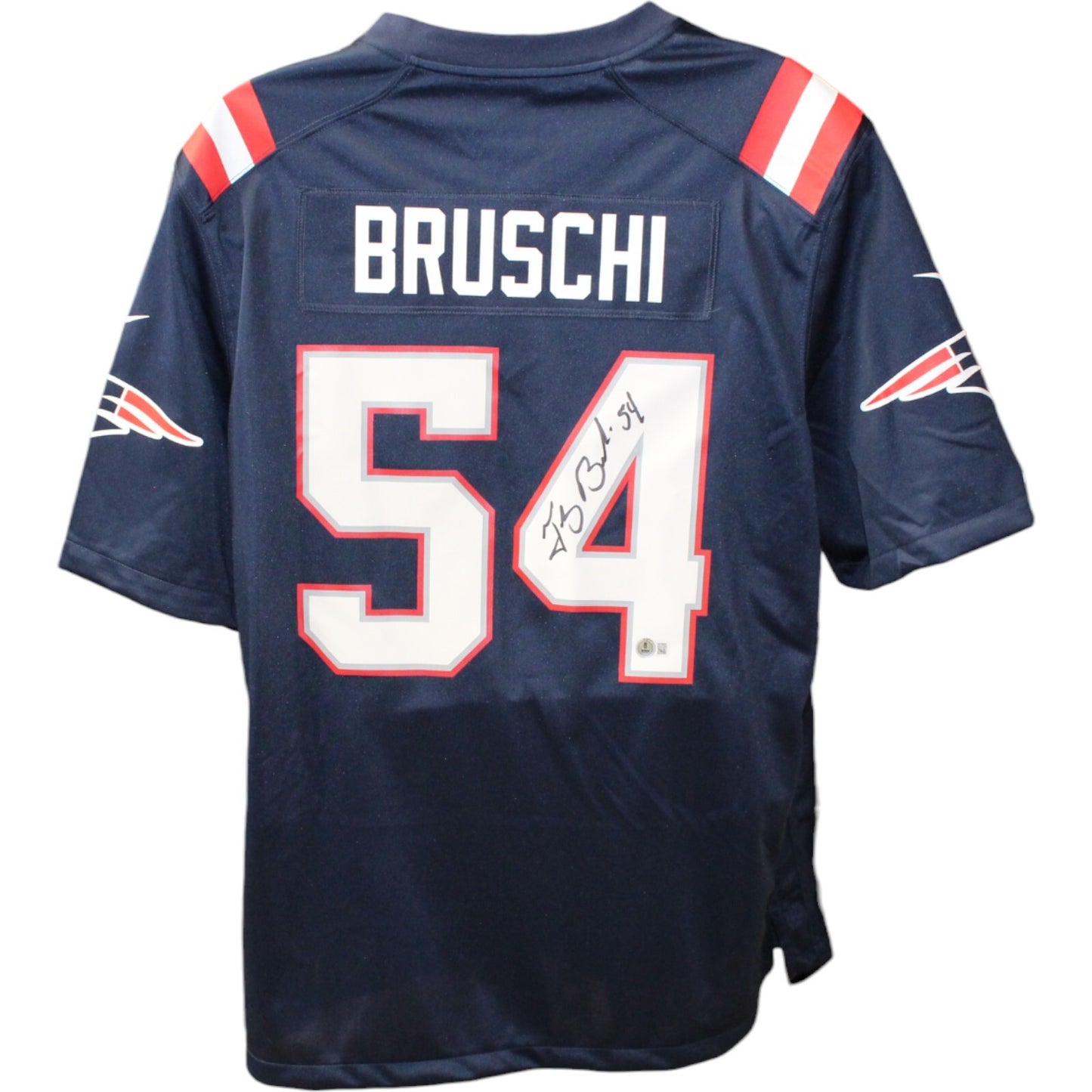 Tedy Bruschi New England Patriots Autographed Nike Jersey