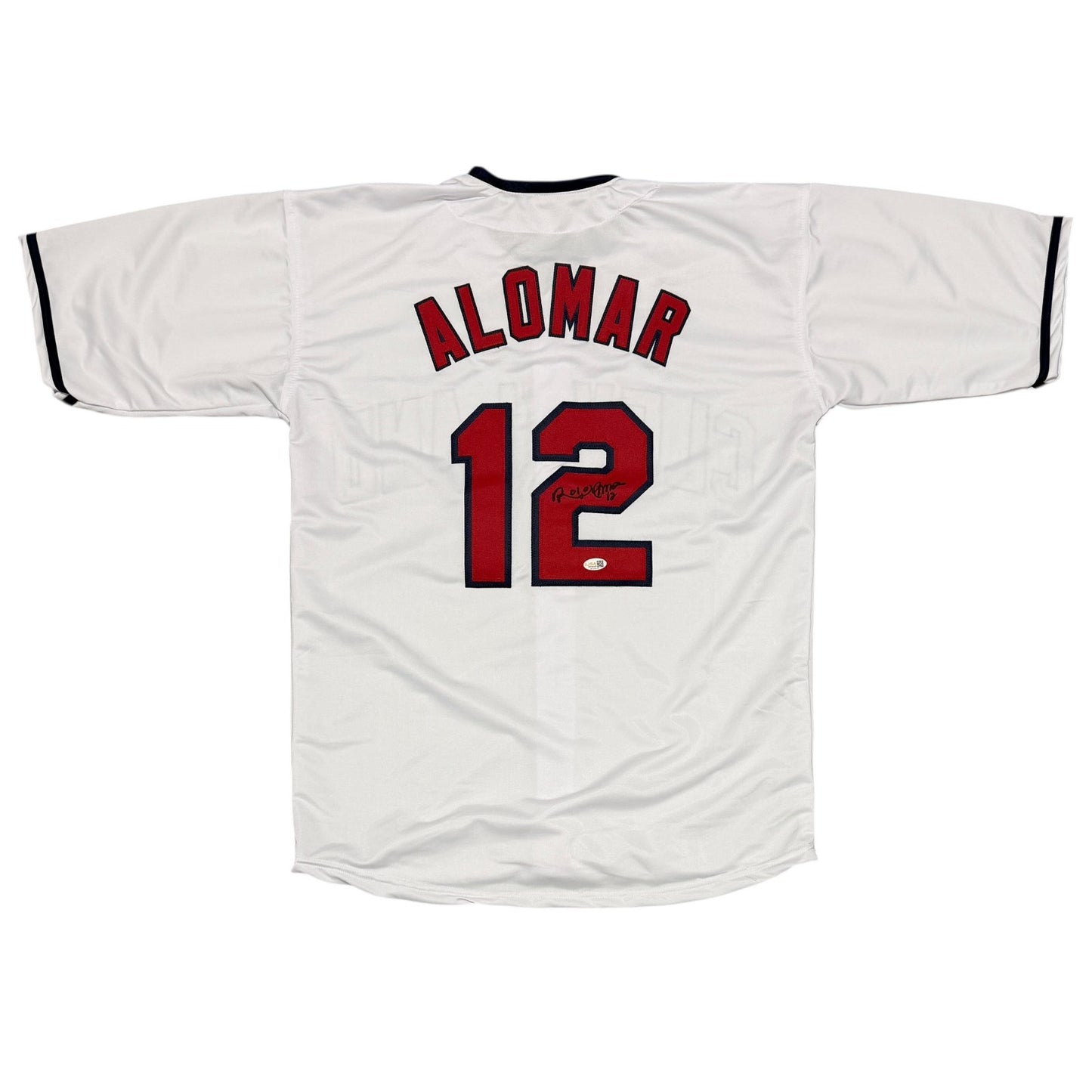 Roberto Alomar Signed Cleveland Indians Custom Baseball Jersey JSA