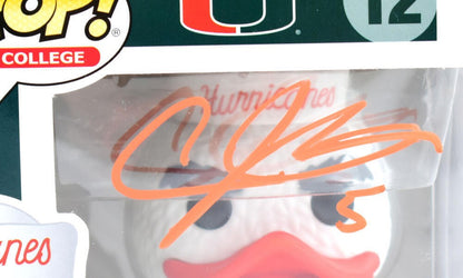 Andre Johnson Signed Miami Hurricanes Funko Pop Figurine