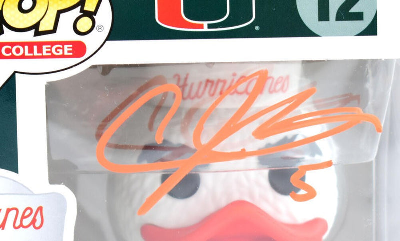 Andre Johnson Signed Miami Hurricanes Funko Pop Figurine