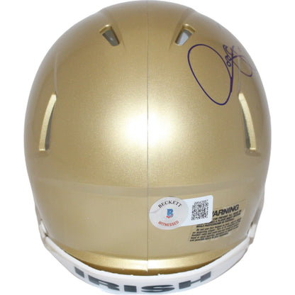 Rocket Ismail Autographed Notre Dame Fighting Irish Speed Mini Helmet