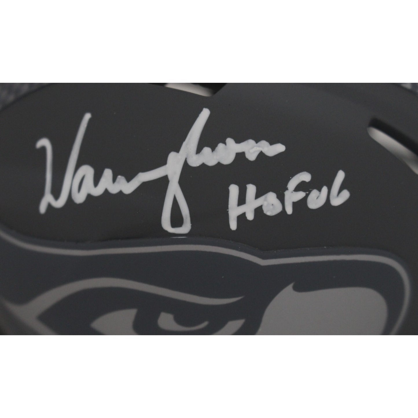 Warren Moon Signed Seattle Seahawks Slate Mini Helmet