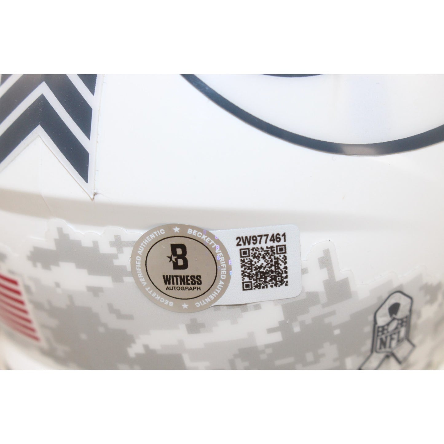 Randy Moss Signed Minnesota Vikings 2024 Salute to Service Mini Helmet