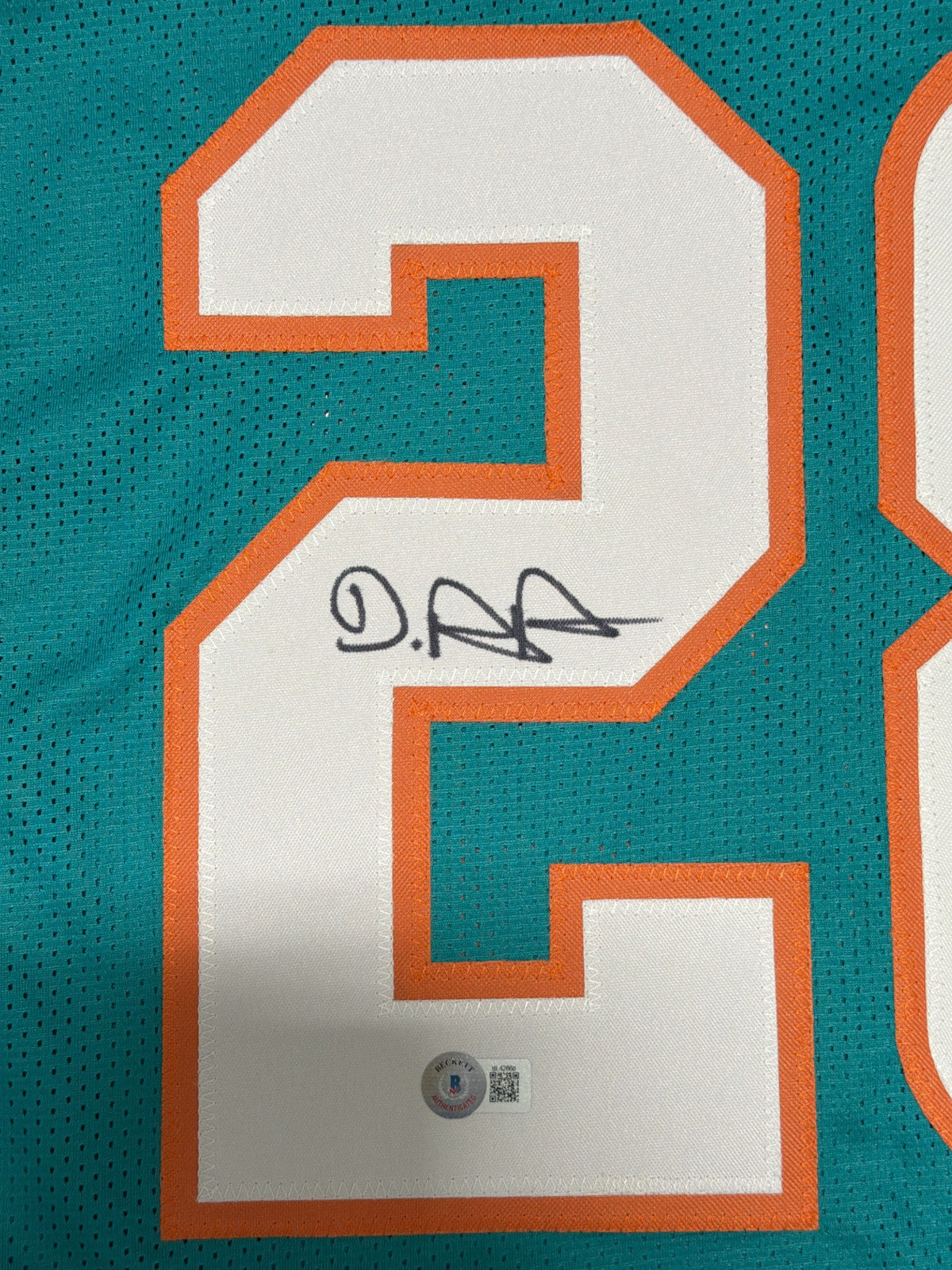 De'Von Achane Signed Miami Dolphins Custom Jersey