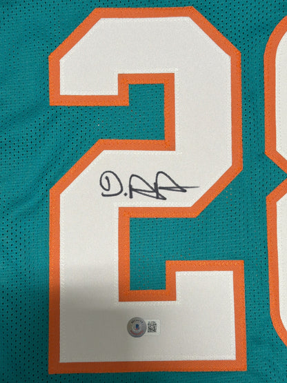 De'Von Achane Signed Miami Dolphins Custom Jersey