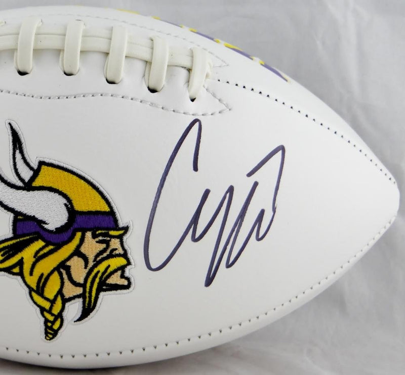 Case Keenum Autographed Minnesota Vikings Logo Football