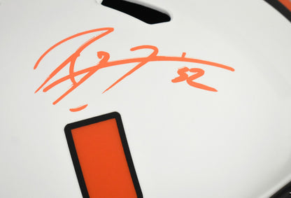 Ray Lewis Signed Miami Hurricanes Full Size Lunar Speed Helmet