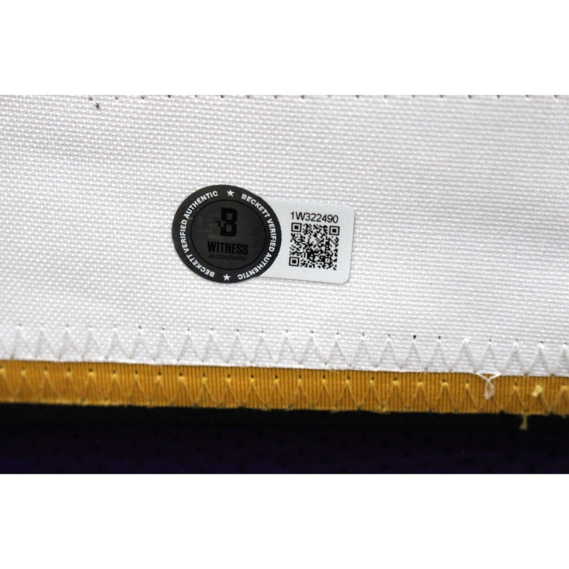 Ray Lewis Autographed Purple Pro Style Jersey