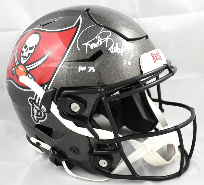 Ronde Barber Signed Tampa Bay Buccaneers Full Size SpeedFlex Helmet HOF