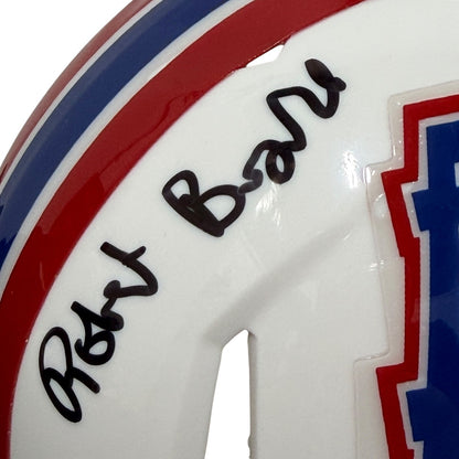 Robert Brazile Houston Oilers Signed Throwback Mini Helmet 3 Inscriptions