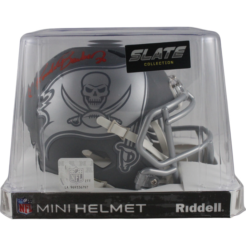 Ronde Barber Tampa Bay Buccaneers Autographed Slate Mini Helmet