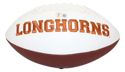 Joseph Ossai Signed Texas Longhorns Logo Football (Hook Em Inscription)