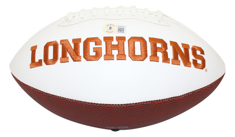 Joseph Ossai Signed Texas Longhorns Logo Football (Hook Em Inscription)