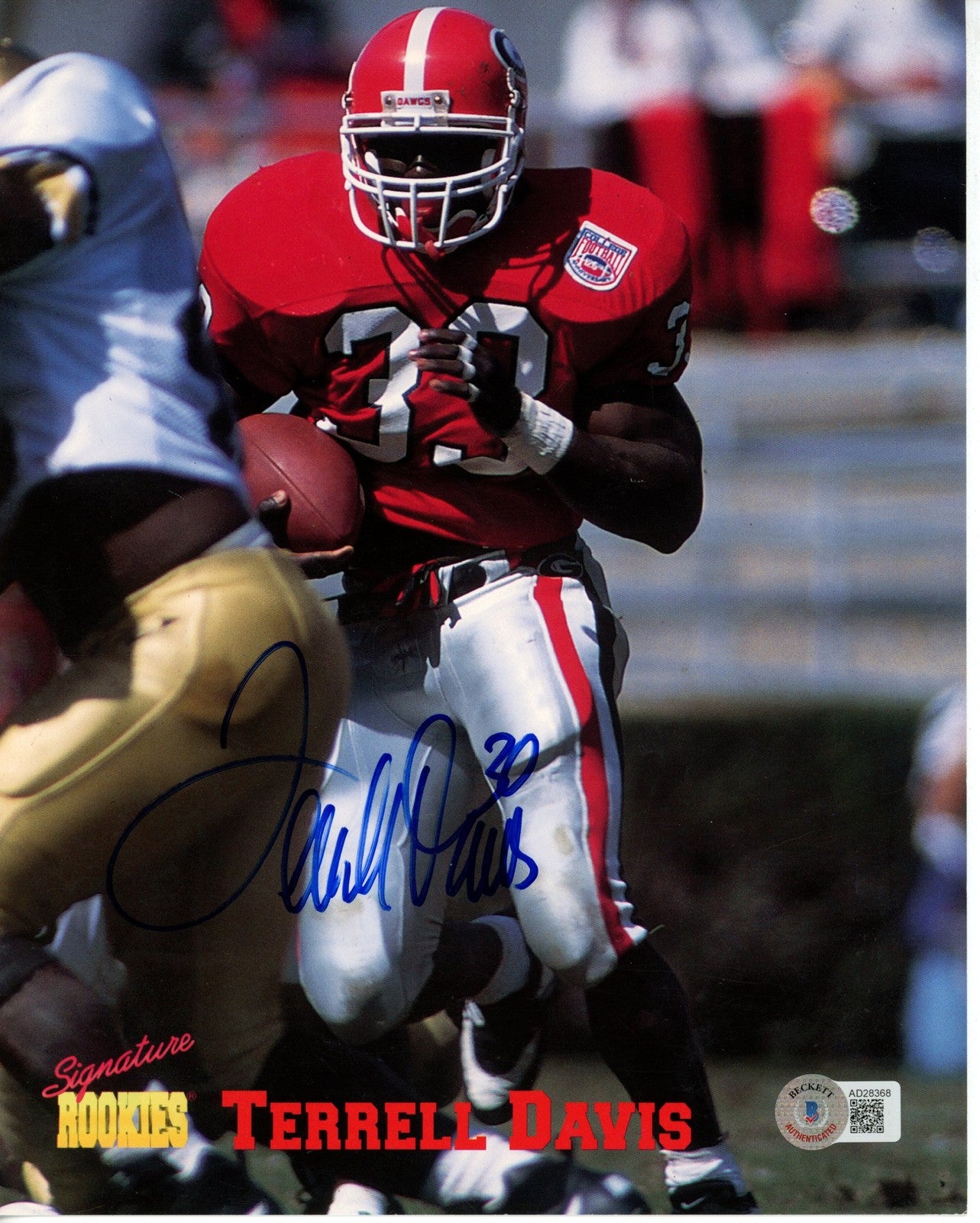 Terrell Davis Autographed Georgia Bulldogs 8x10 Photo