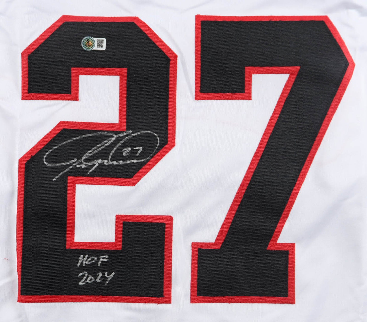 Jeremy Roenick Signed Chicago Blackhawks White Custom Jersey "HOF 24"