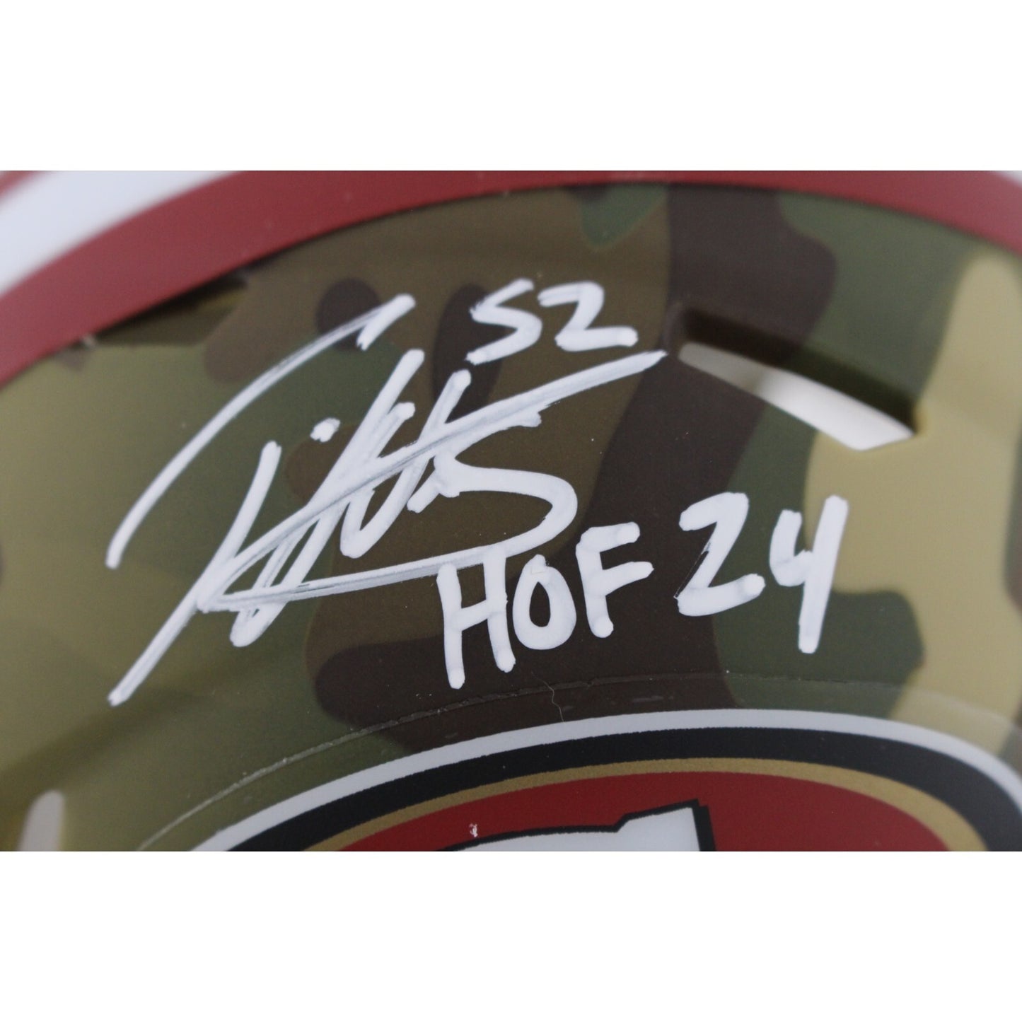 Patrick Willis San Francisco 49ers Signed Camo Mini Helmet (HOF)