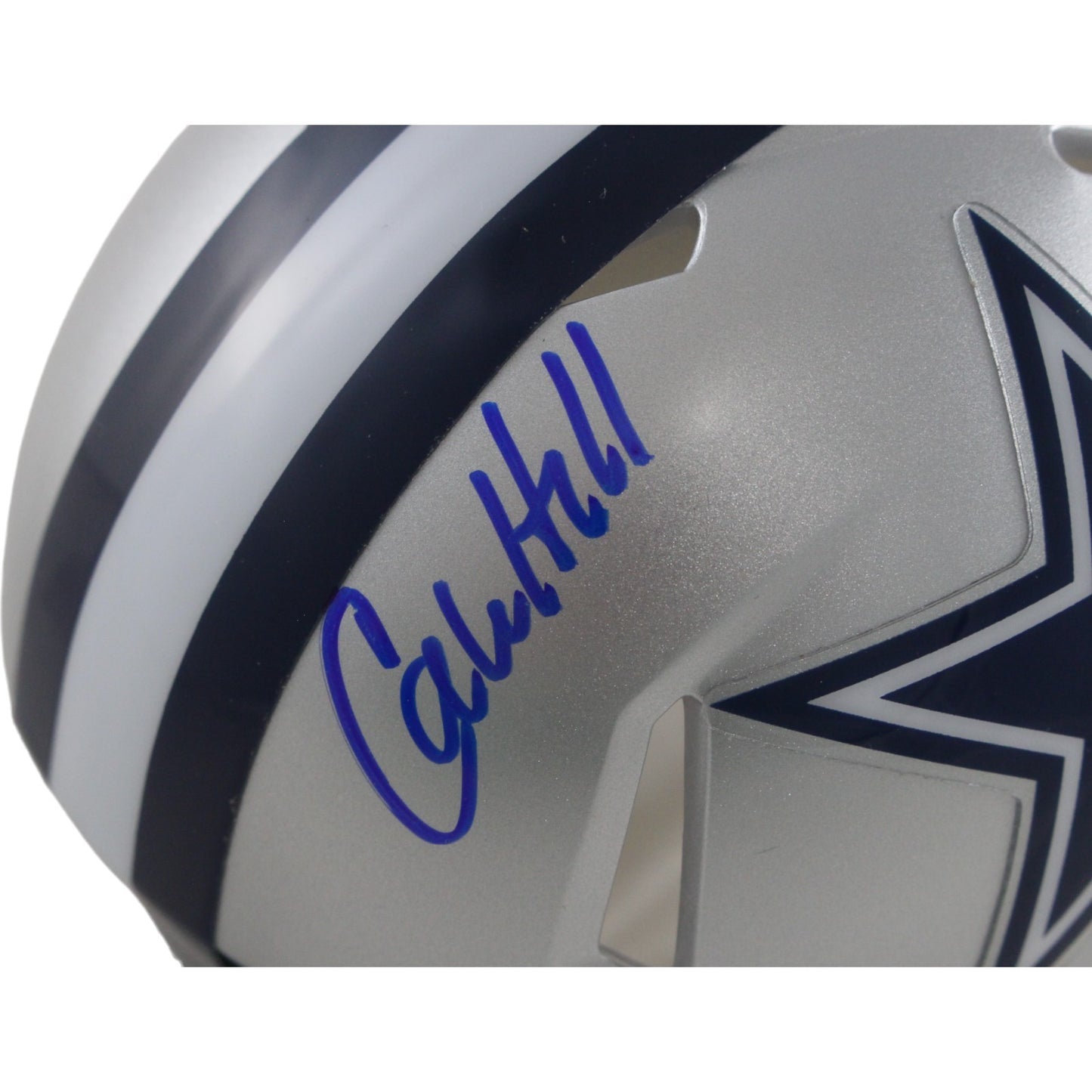 Calvin Hill Dallas Cowboys Autographed Mini Helmet "SB VI Champs"