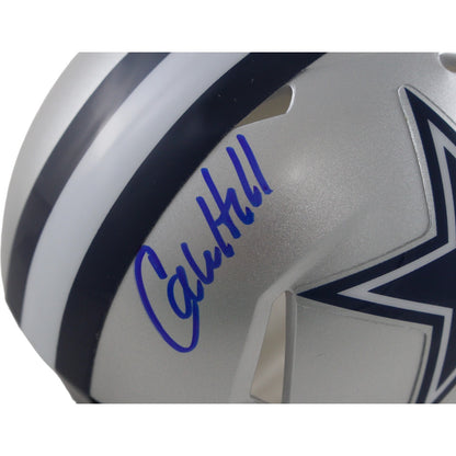 Calvin Hill Dallas Cowboys Autographed Mini Helmet "SB VI Champs"