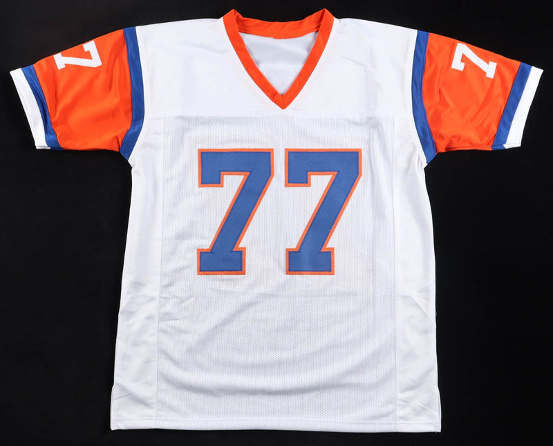 Karl Mecklenburg Autographed Denver Broncos White Custom Jersey