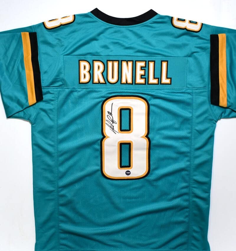 Mark Brunell Autographed Jacksonville Jaguars Style Teal Jersey