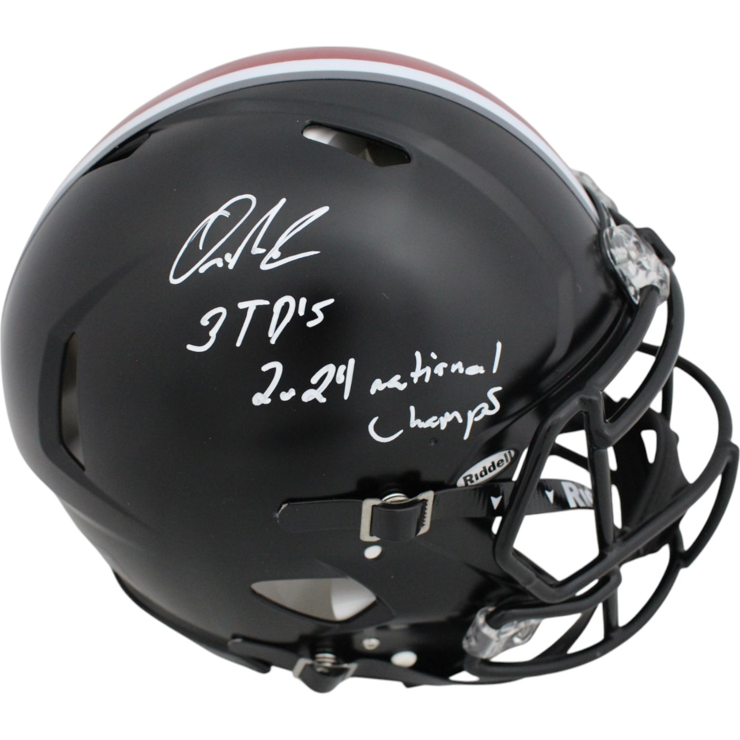 Quinshon Judkins Ohio State Buckeyes Signed Authentic Full Size Helmet