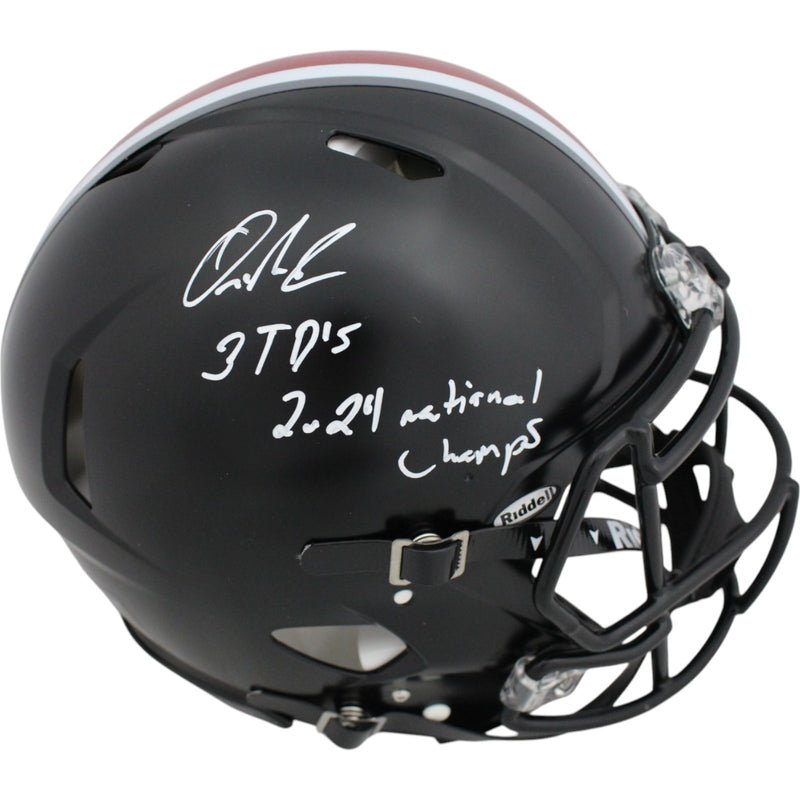 Quinshon Judkins Ohio State Buckeyes Signed Authentic Full Size Helmet
