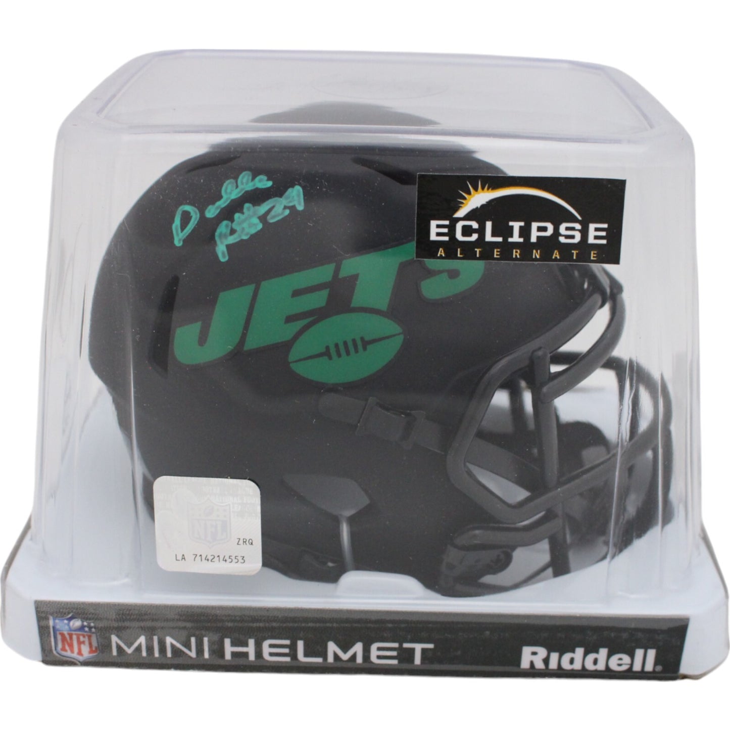 Darrelle Revis Autographed New York Jets Eclipse Mini Helmet