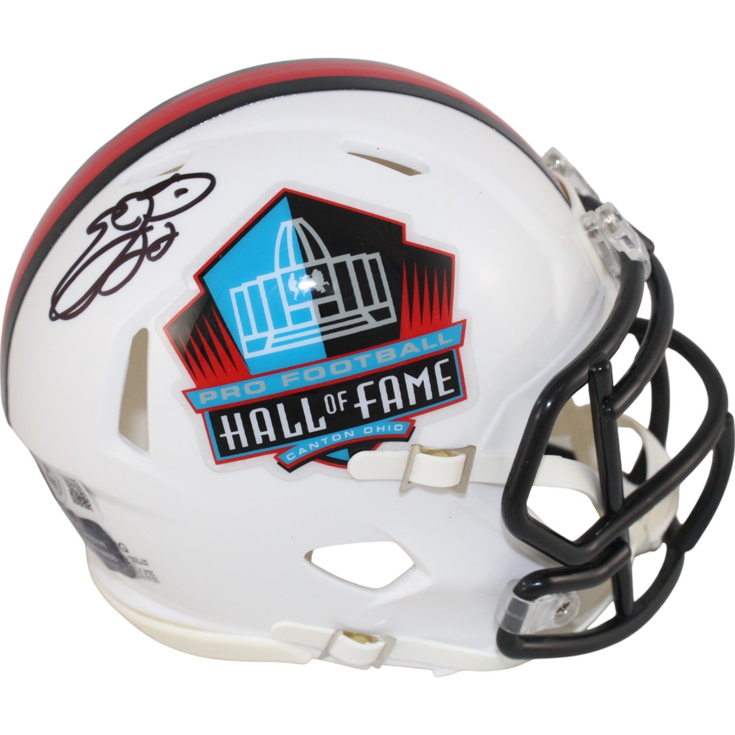 Emmitt Smith Autographed NFL Hall of Fame Speed Mini Helmet (BAS)