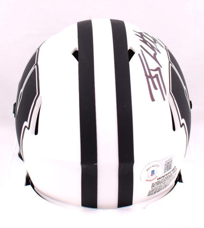 JJ Watt Signed Wisconsin Badgers Lunar Speed Mini Helmet