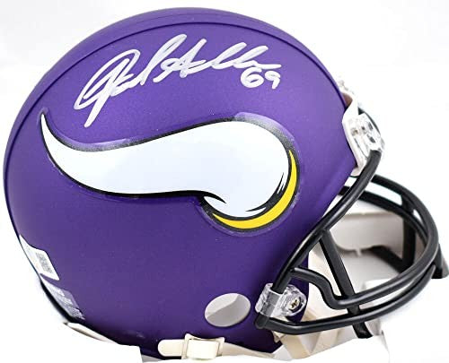 Jared Allen Autographed Minnesota Vikings Mini Helmet - Beckett COA