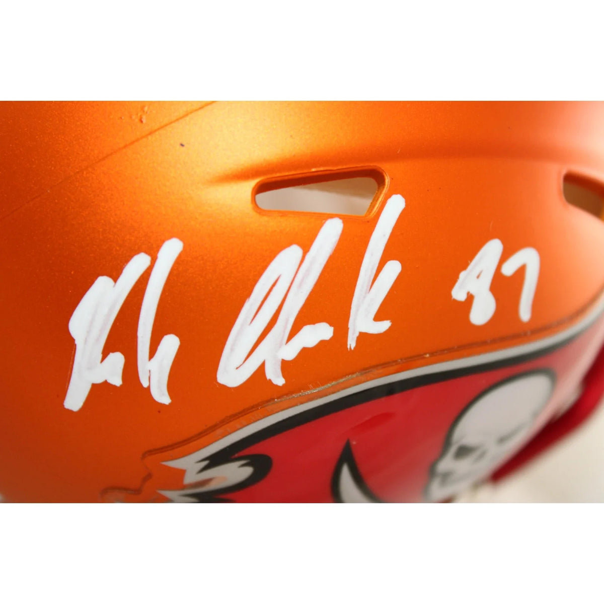 Rob Gronkowski Signed Tampa Bay Buccaneers Blaze Mini Helmet