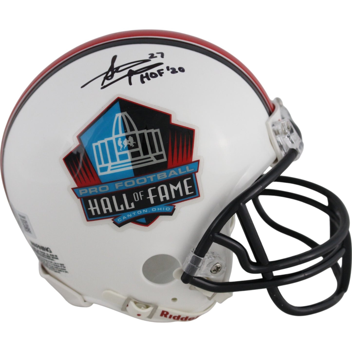 Steve Atwater Signed Denver Broncos Hall of Fame VSR4 Mini Helmet (HOF)