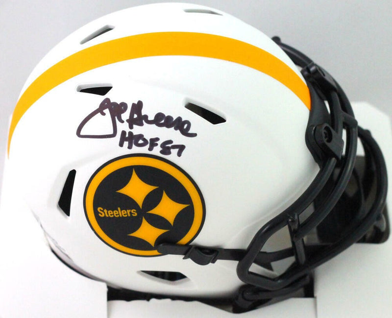 Joe Greene Signed Pittsburgh Steelers Lunar Speed Mini Helmet